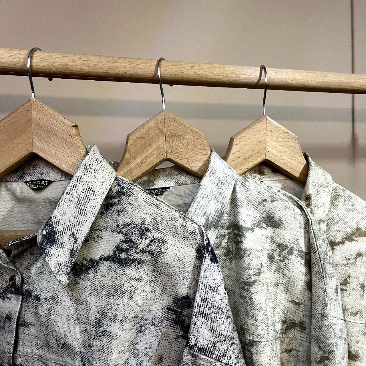 شومیز پاییزی کتان گازوئیلی