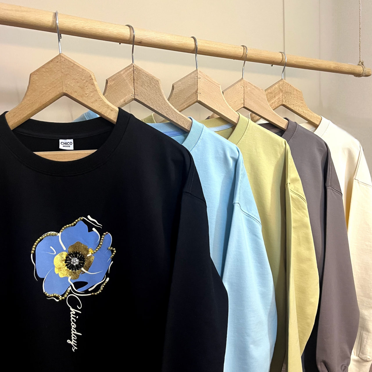 دورس دو نخ گل دیسکو آبی دخترانه